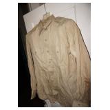Vtg Army Services Forces L/S Shirt WWII Sz 15/33