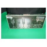 Set of 6 Longchamp Cristal Lead Stemglasses