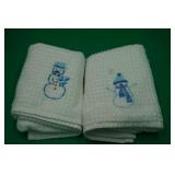 2 Dish Towels w/snowmen