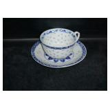 Blue & White Tea Cup/saucer