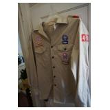 Boy Scout Shirt Eagle Scout Badge/Jamboree Badge M