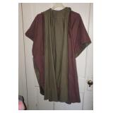 Reversible Poncho w/hood Sz unknown