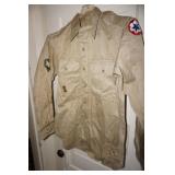 Vtg Army Services Forces L/S Shirt WWII Sz 15/33
