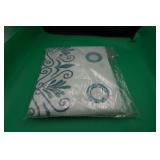 Nip Hookless Green Shower Curtain