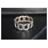 Silver Tone Stretch Bracelet