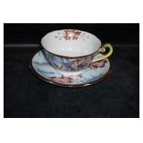 Antq Hand Painted Tea Cup/Saucer made in Japan