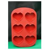 Crofton Silicone Heart Shaped Muffin Pan
