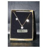Cubic Zirconia Earring and Necklace Set