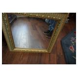 Gold Tone Framed Mirror