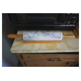 Marble Rolling Pin w/rolling pin holder