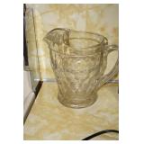 Vtg Clear Pitcher