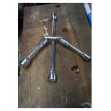4 Way Cross Wrench 14in high