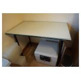 Table with A Piece of Glass on Top