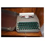 Vtg Smith-Corona Green/Gray Typewriter