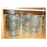 Misc Shelf Lot of Glasses