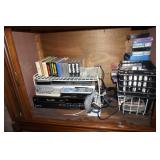 Collection of Vhs Tapes & Audio Equipment