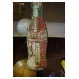 Vtg Metal Coca Cola Thermometer
