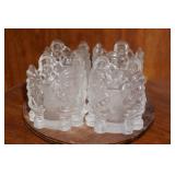 Collection of 4 Santa Candle Holders