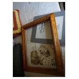 2 Frames, 3 Sheets of Glass 11 x 14 & 1 Mat