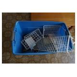 Large Blue Tote of Shelf Organizers