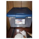 Storage Tote w/blue lid