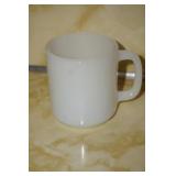 Milk Glass Coffee Cup by Glass Bake