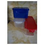 Collection of 3 Lock n Lock Storage Containers