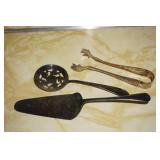 Collection of 3 Serving Pieces Silver Plate