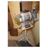 6in Bench Grinder on Stand Attached