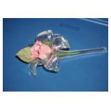 Vintage Art Glass in the Shape of a Lily