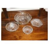 Collection of 4 Vtg Serving Pieces