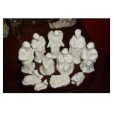 White Nativity Scene