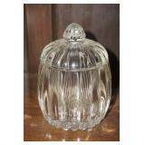 Lead Crystal Trinket Dish w/lid