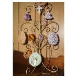 Hand Made Ornaments on a Display Tree