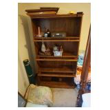 Tall Wooden Book Case w/Glass Doors