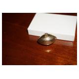 Gold Tone Football Charm Captain 1973
