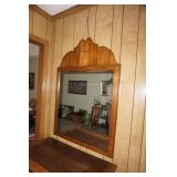 Large Wall Hanging Mirror w/wood trim
