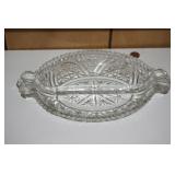 Depression Glass Divided Dish