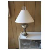 Vtg Lamp w/Marble Vase