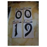 4 House Numbers 2 zero 1 and 9