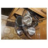 Cabinet Lot of Pots & Pans
