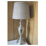 Modern Silver Tone Lamp