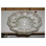 Vtg Glass Egg Tray