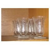 Vtg Juice Glasses Grapes & Leaves 7