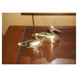 Pair of Mini Brass Ducks