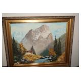 Framed Oil on Canvas by A Owens