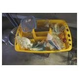 Collection of Misc Items in Carrying Tote