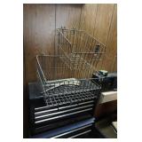 Vtg 2 Tiered Metal Basket