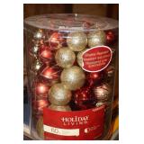 BN Holiday Living 60 Count Colored Ornaments