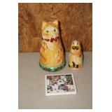Collection of 2 Cats & a Trivet